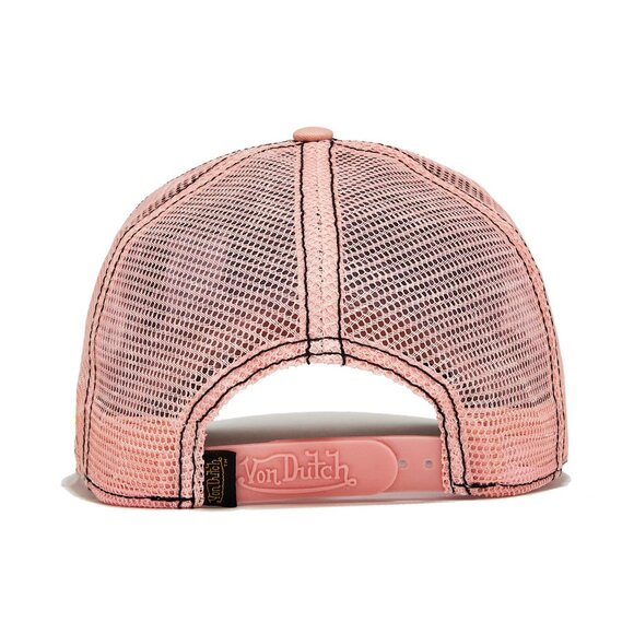 Von Dutch Pink Cheetah Velvet Trucker Hat MSRP89 main image 4